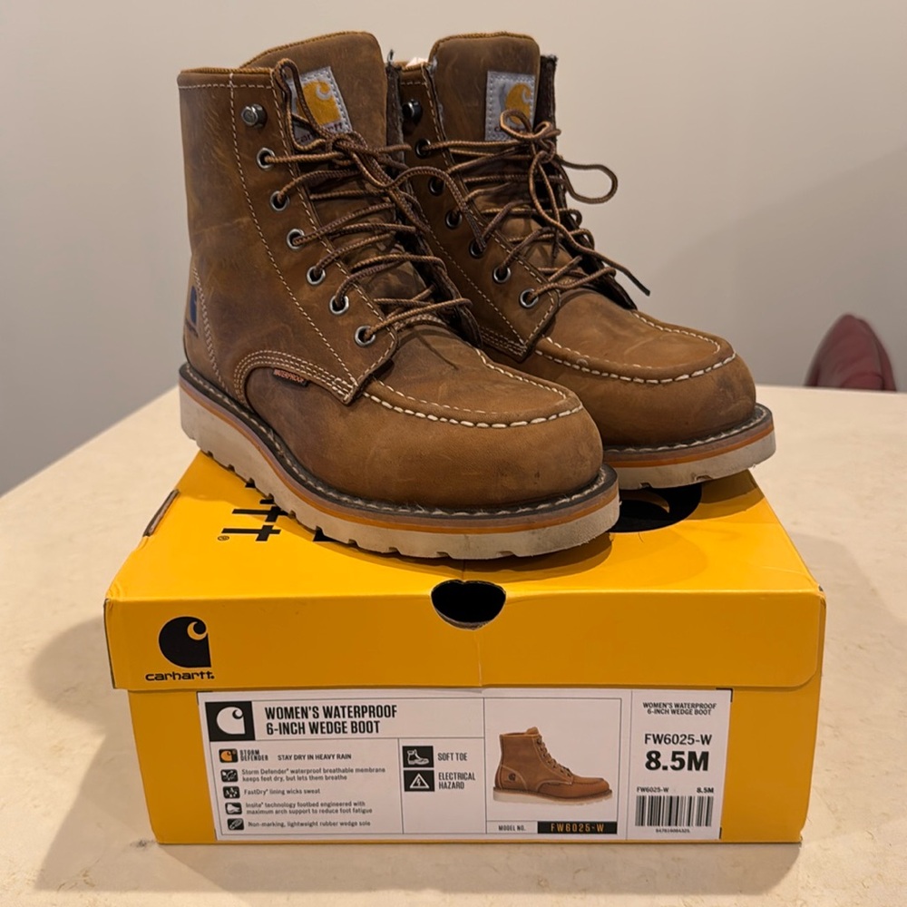 Women’s Carhartt Brown 6-inch Waterproof Wedge Boot